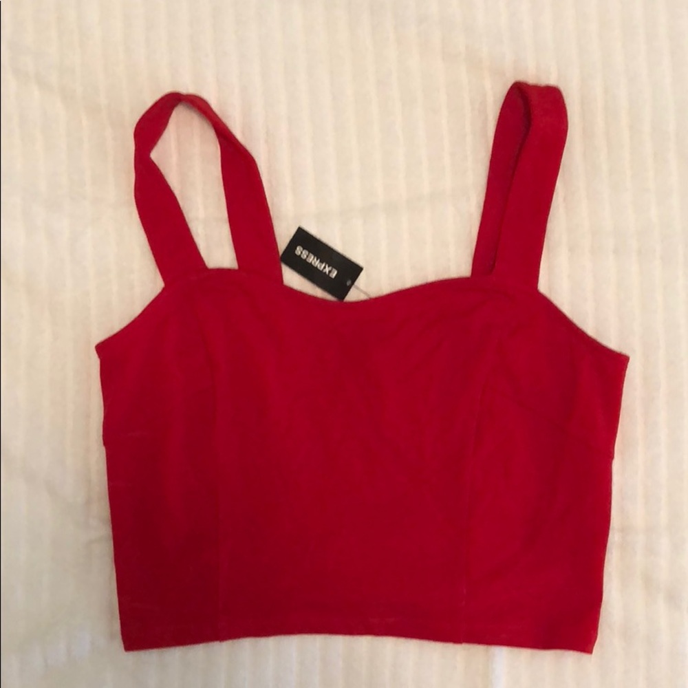 Red M Express crop top
